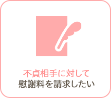 不定相手に対して慰謝料を請求したい